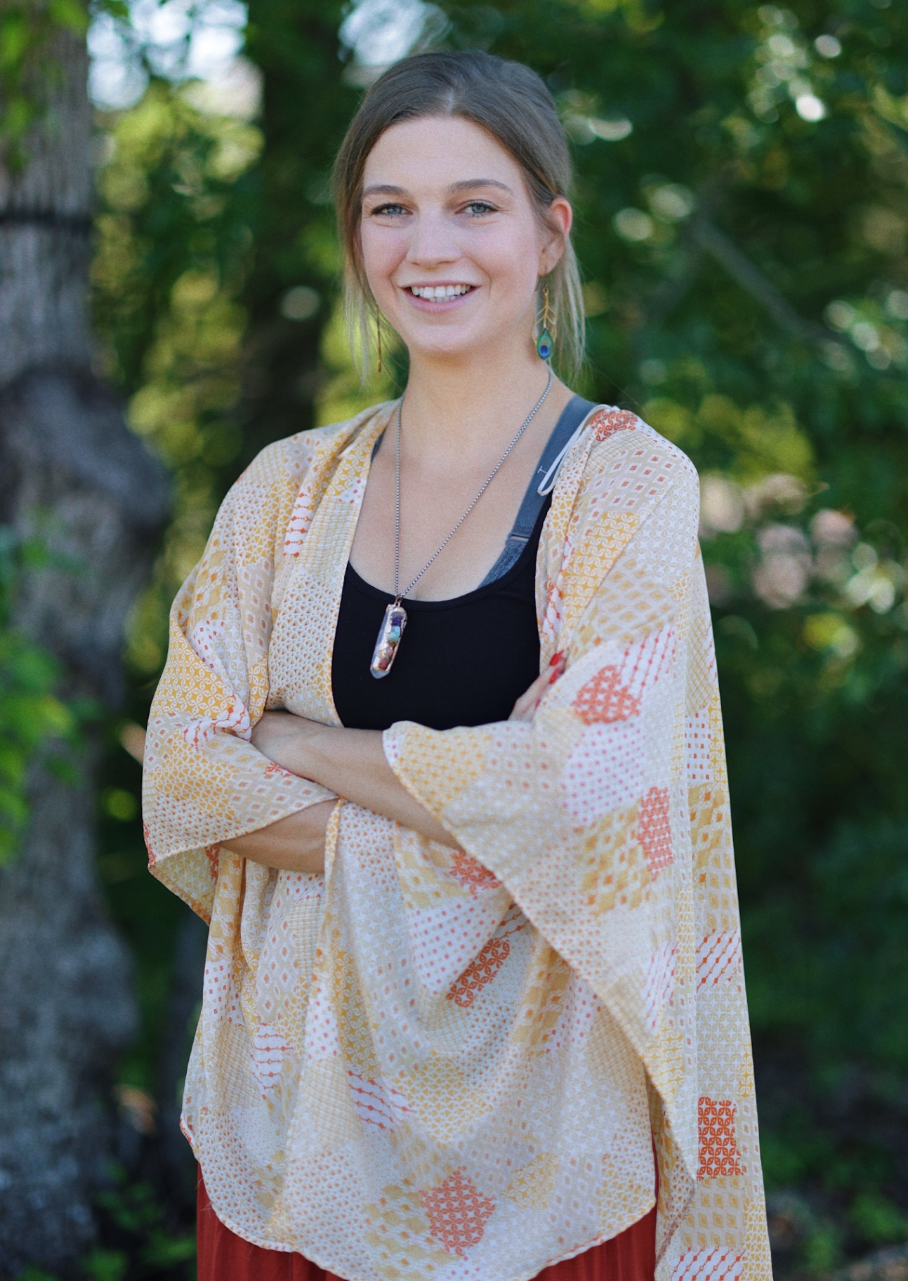Dr. Verena Young in a flowing kimono